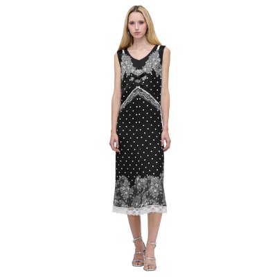 THE TROMPE L'OEIL SLIP MIDI DRESS